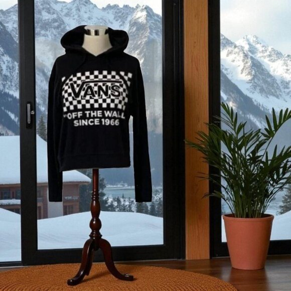 Vans Off the Wall Since 1966 Cropped Hoodie - Picture 1 of 5